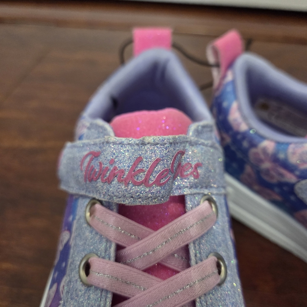 Skechers Twinkle Toes Twinkle Sparks Ombre Flutter Purple Little Kids Size 13 - Picture 9 of 15